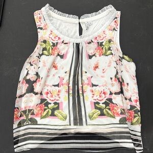 Elle Multicolor Floral Sleeveless Top